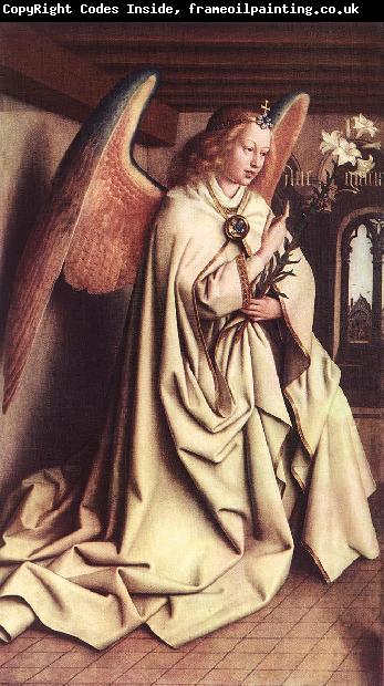 EYCK, Jan van Angel of the Annunciation